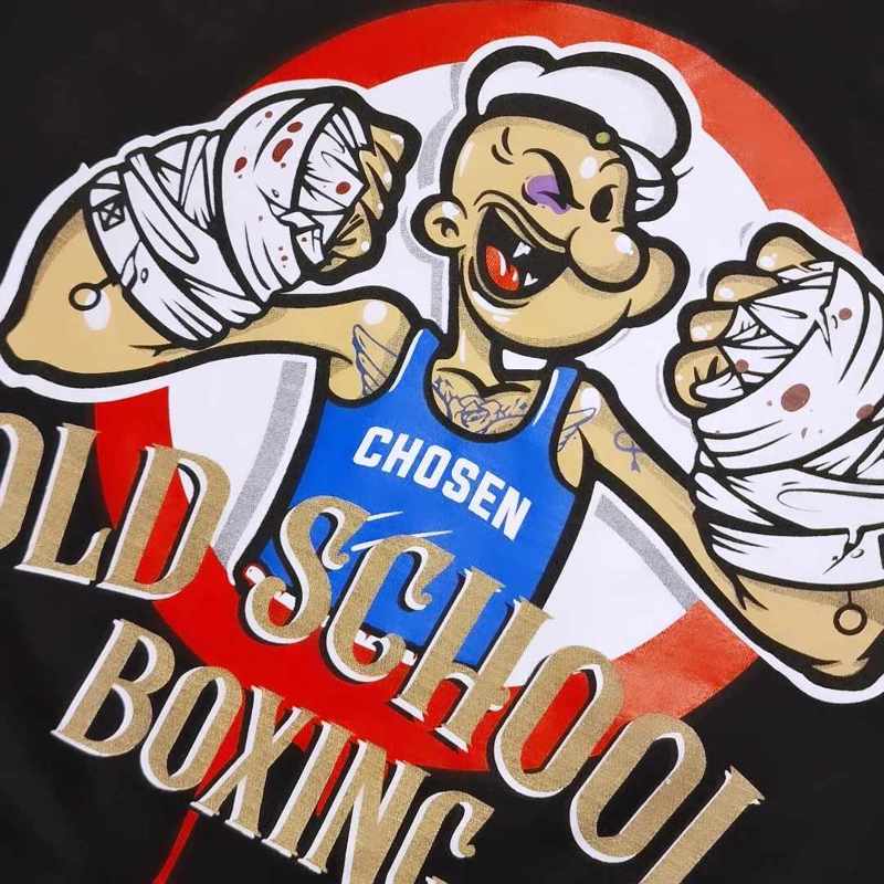 Chosen Old School Boxing Tshirt-black